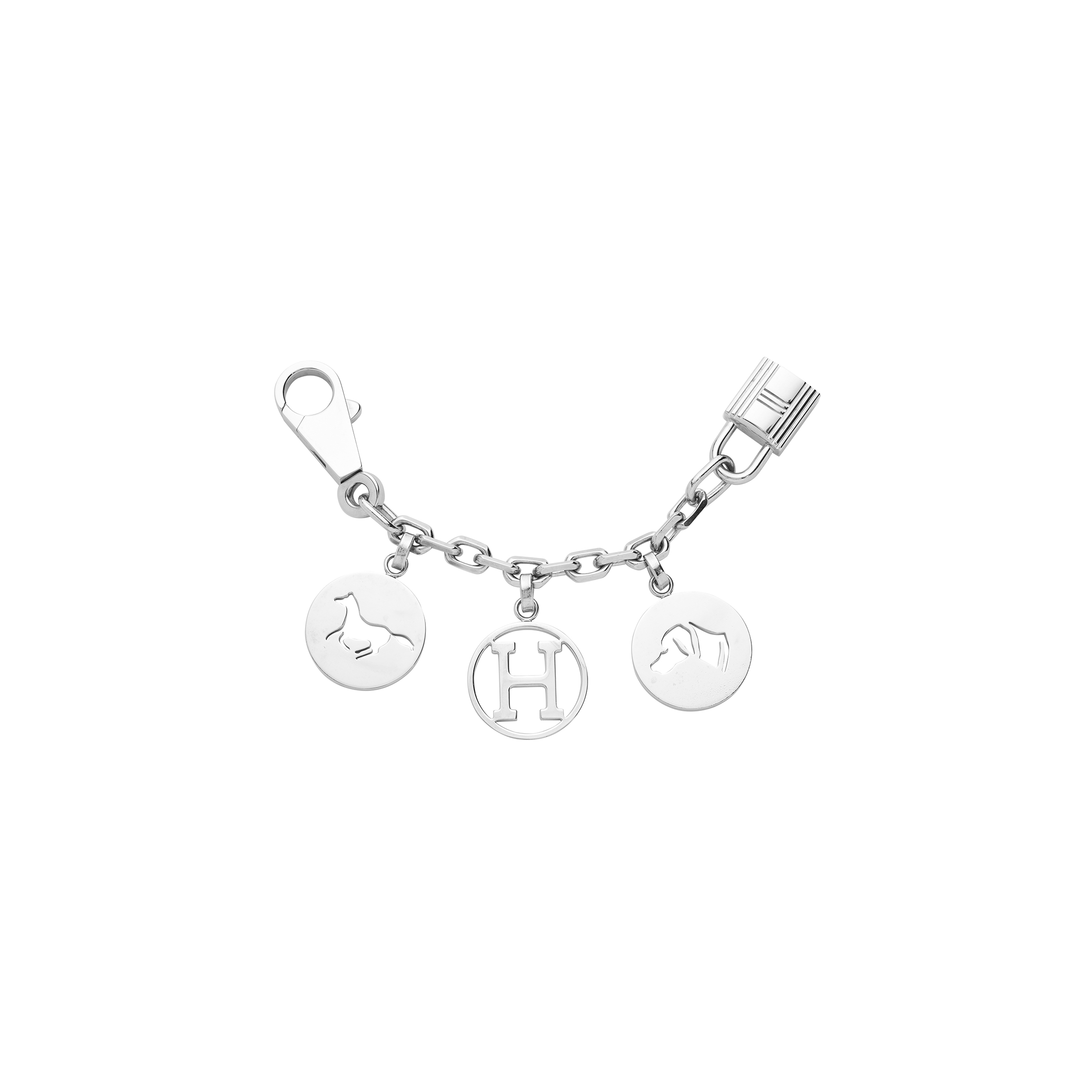 HERMÈS PALLADIUM OLGA BRELOQUE BAG CHARM 